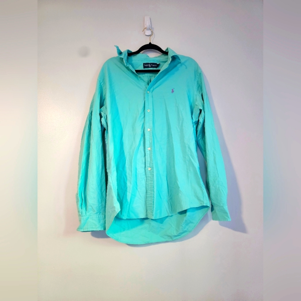 Mint Men's Polo by Ralph Lauren Button Down Shirt
